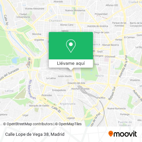Mapa Calle Lope de Vega 38