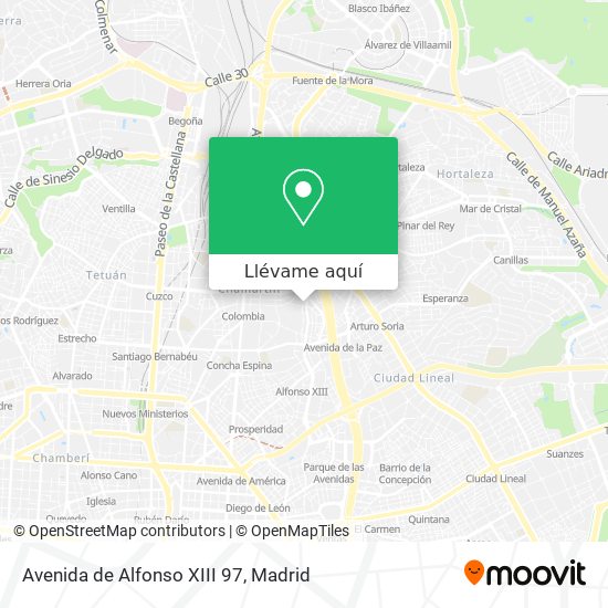 Mapa Avenida de Alfonso XIII 97
