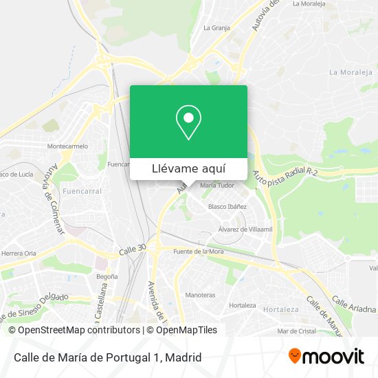 Mapa Calle de María de Portugal 1