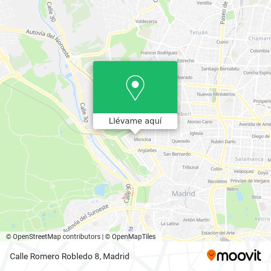 Mapa Calle Romero Robledo 8