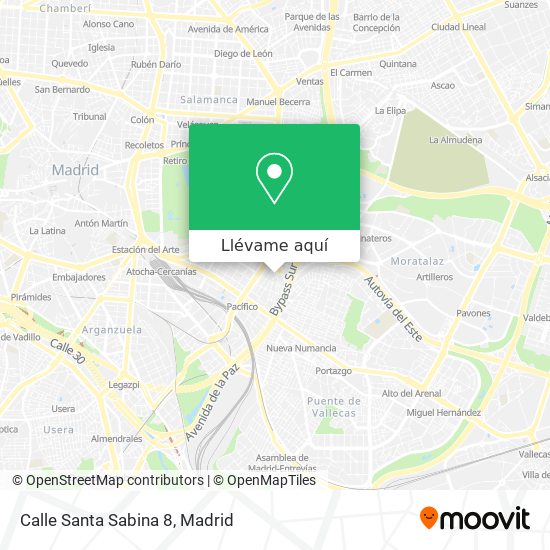 Mapa Calle Santa Sabina 8