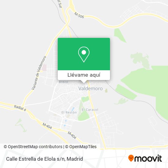 Mapa Calle Estrella de Elola s/n