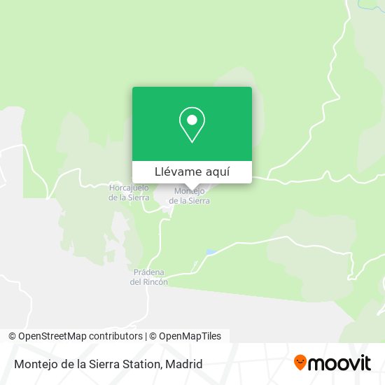 Mapa Montejo de la Sierra Station