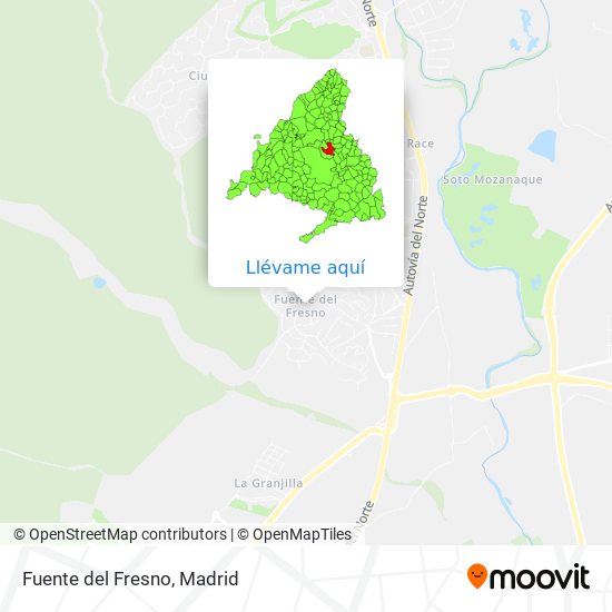 Mapa Fuente del Fresno