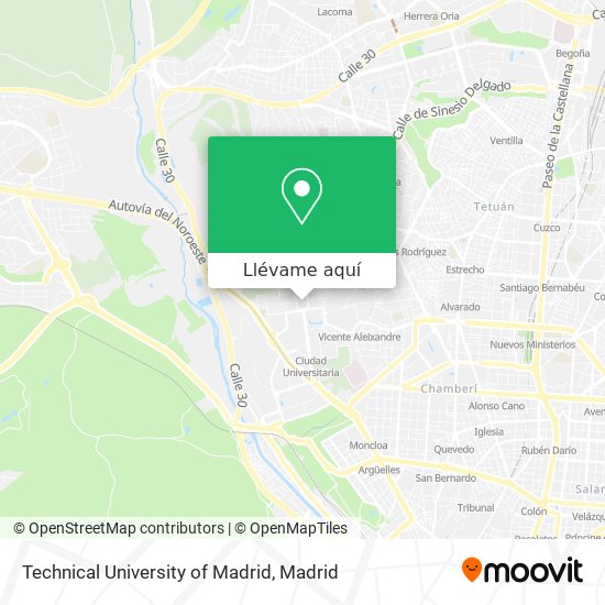 Mapa Technical University of Madrid