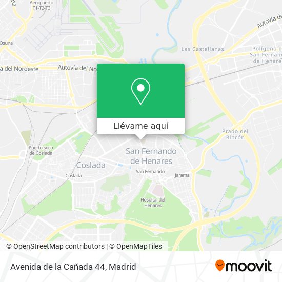 Mapa Avenida de la Cañada 44
