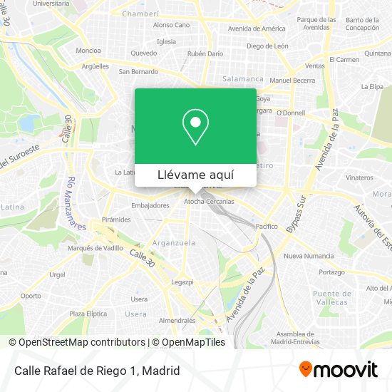 Mapa Calle Rafael de Riego 1