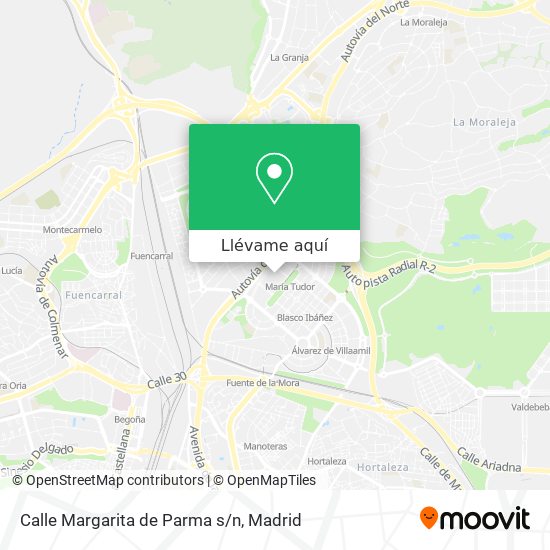 Mapa Calle Margarita de Parma s/n