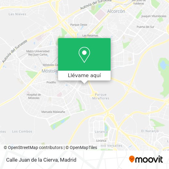 Mapa Calle Juan de la Cierva