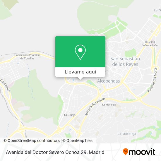 Mapa Avenida del Doctor Severo Ochoa 29