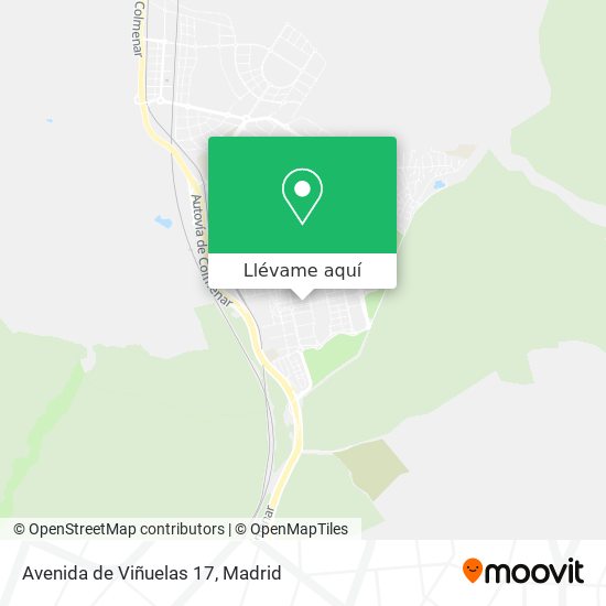 Mapa Avenida de Viñuelas 17