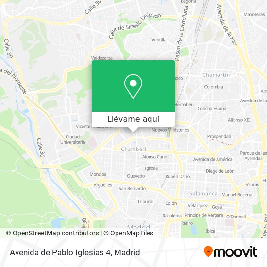 Mapa Avenida de Pablo Iglesias 4