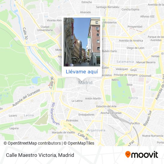 Mapa Calle Maestro Victoria