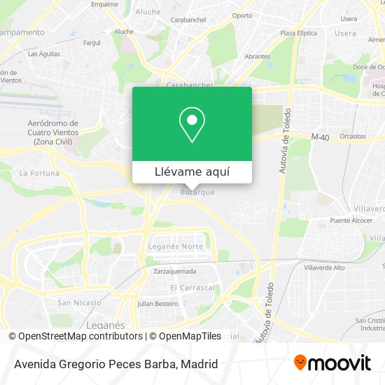 Mapa Avenida Gregorio Peces Barba