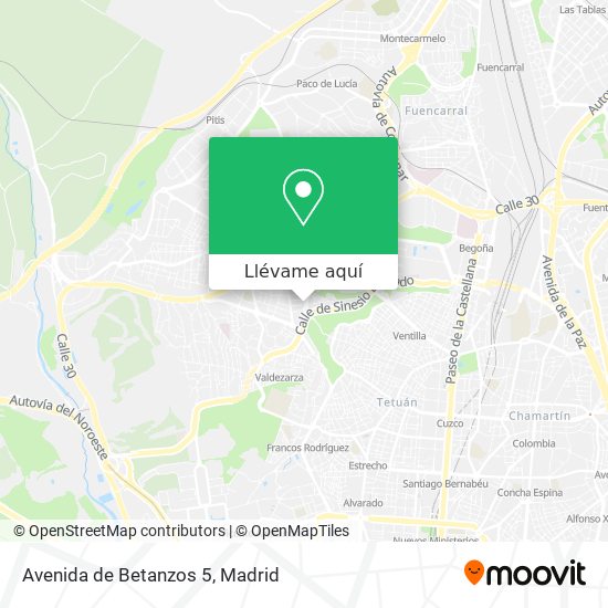 Mapa Avenida de Betanzos 5