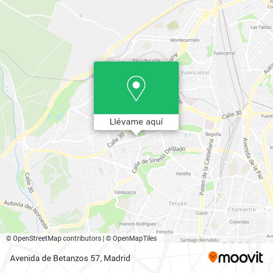 Mapa Avenida de Betanzos 57