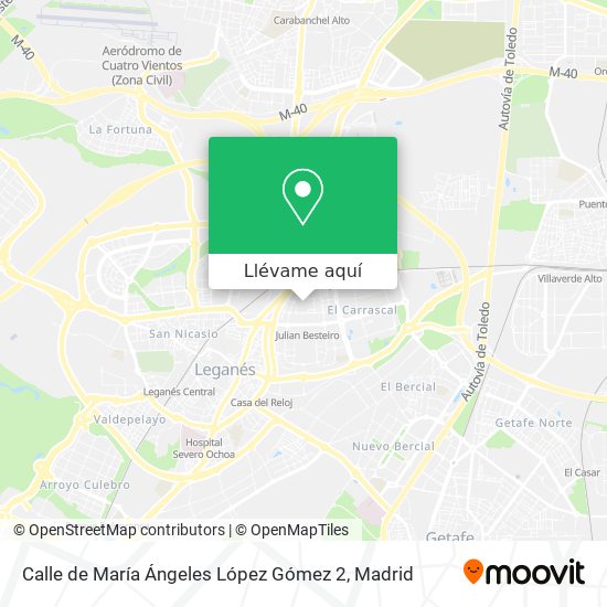 Mapa Calle de María Ángeles López Gómez 2