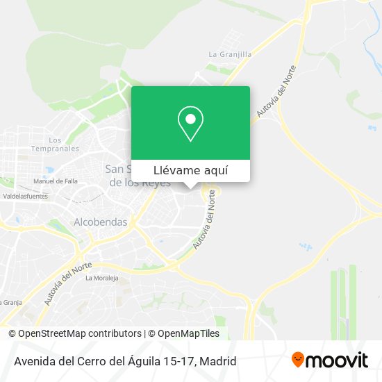 Mapa Avenida del Cerro del Águila 15-17