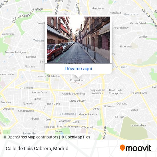 Mapa Calle de Luis Cabrera