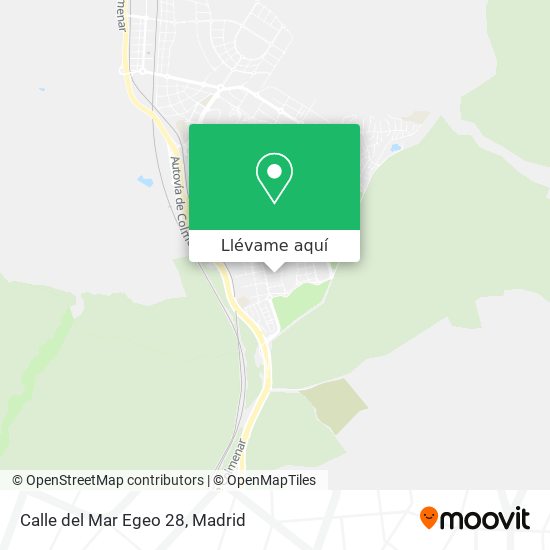 Mapa Calle del Mar Egeo 28