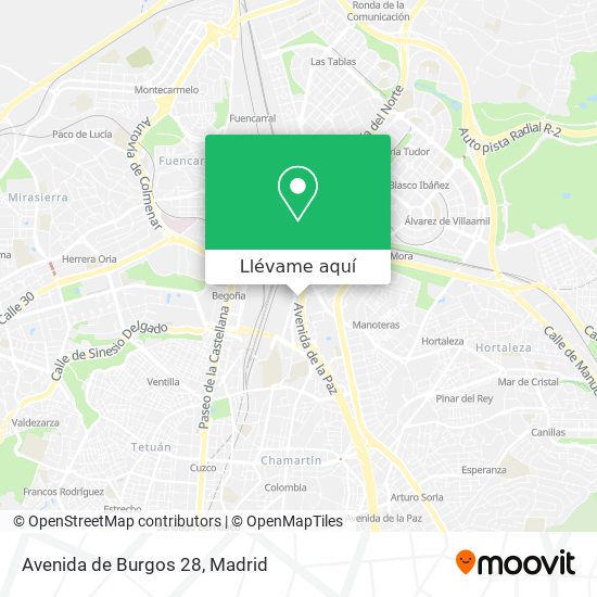 Mapa Avenida de Burgos 28