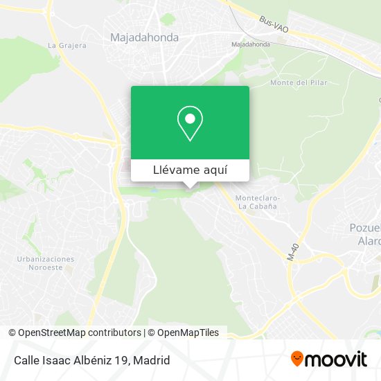Mapa Calle Isaac Albéniz 19