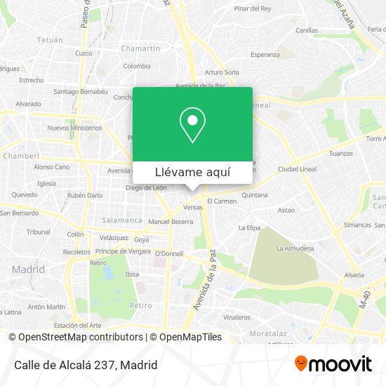 Mapa Calle de Alcalá 237
