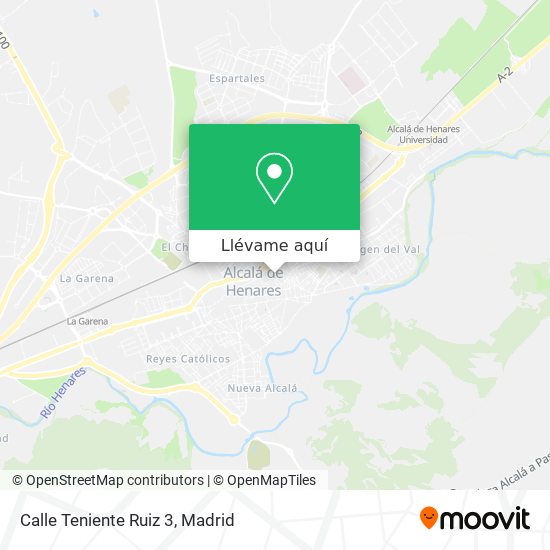 Mapa Calle Teniente Ruiz 3