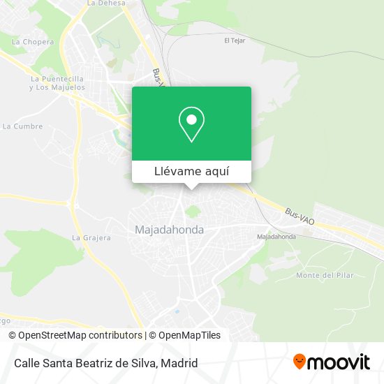 Mapa Calle Santa Beatriz de Silva
