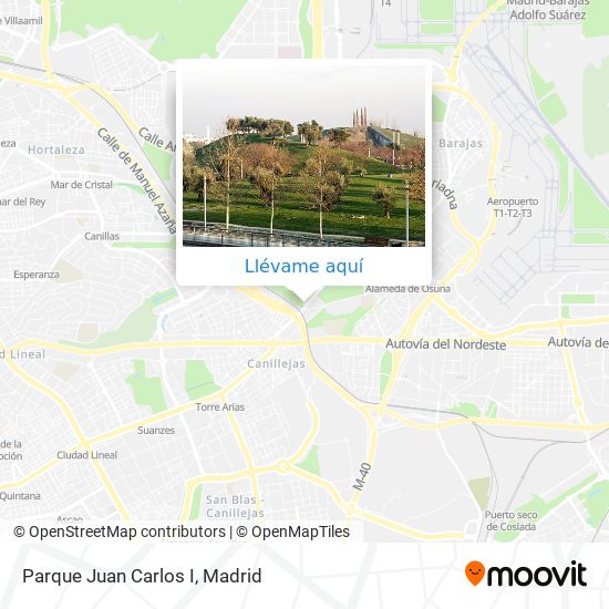 Mapa Parque Juan Carlos I