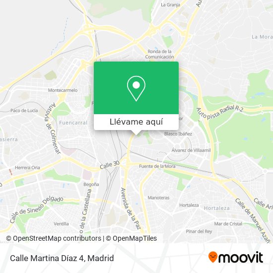 Mapa Calle Martina Díaz 4