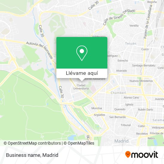 Mapa Business name