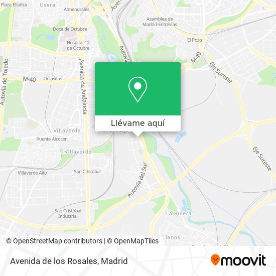 Mapa Avenida de los Rosales
