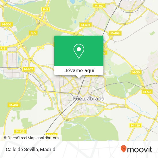 Mapa Calle de Sevilla