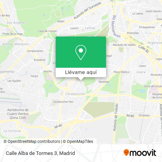 Mapa Calle Alba de Tormes 3