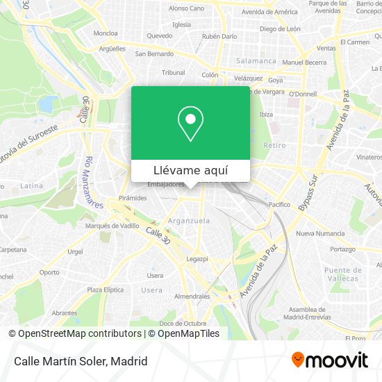 Mapa Calle Martín Soler