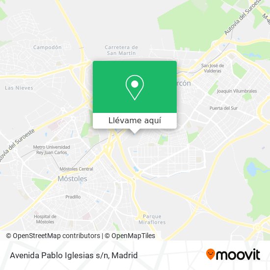 Mapa Avenida Pablo Iglesias s/n