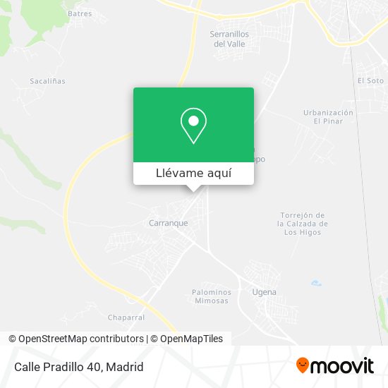 Mapa Calle Pradillo 40