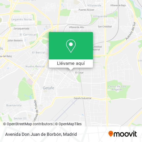 Mapa Avenida Don Juan de Borbón