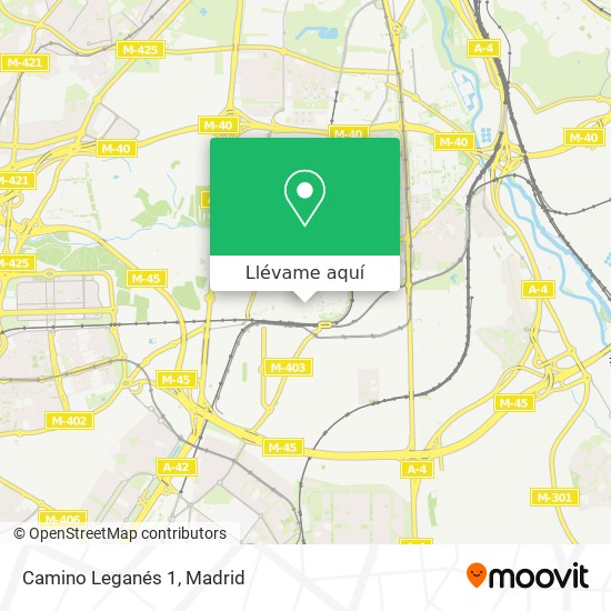 Mapa Camino Leganés 1