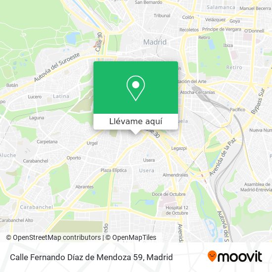 Mapa Calle Fernando Díaz de Mendoza 59
