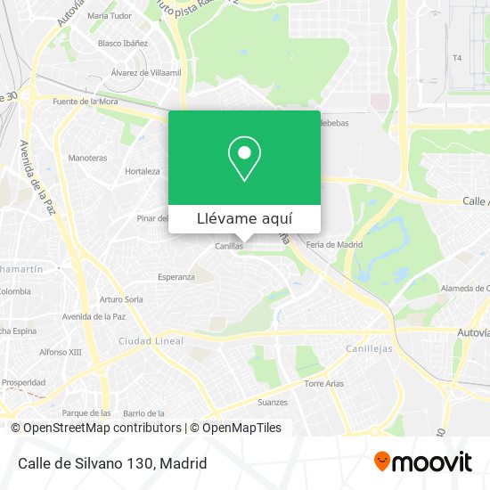 Mapa Calle de Silvano 130