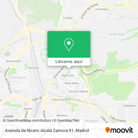 Mapa Avenida de Niceto Alcalá Zamora 91