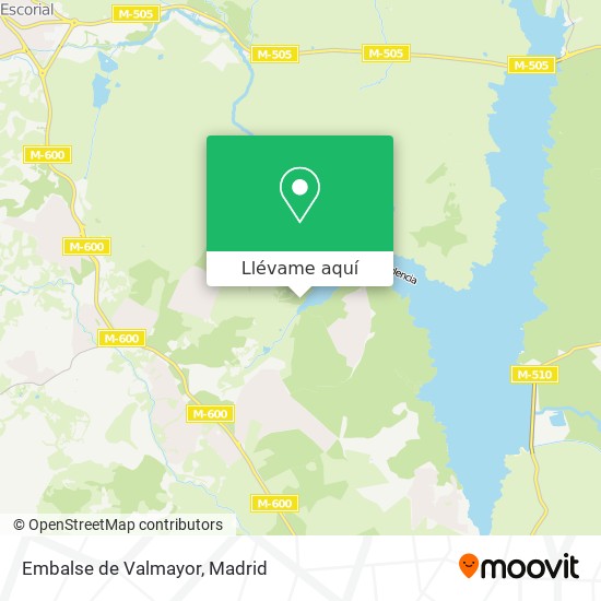 Mapa Embalse de Valmayor
