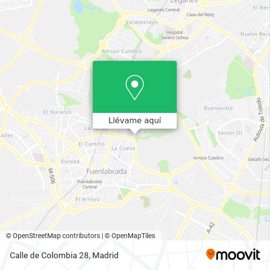 Mapa Calle de Colombia 28