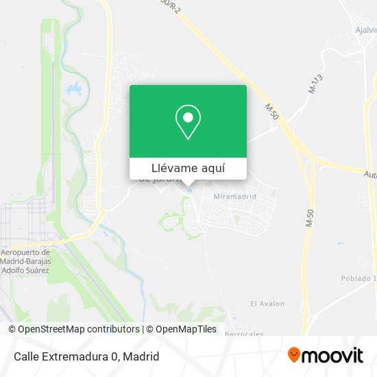 Mapa Calle Extremadura 0