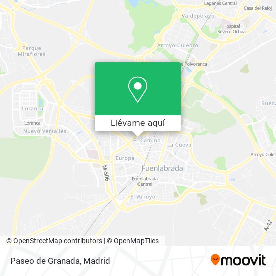 Mapa Paseo de Granada