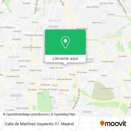 Mapa Calle de Martínez Izquierdo 37