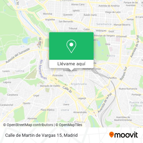 Mapa Calle de Martín de Vargas 15