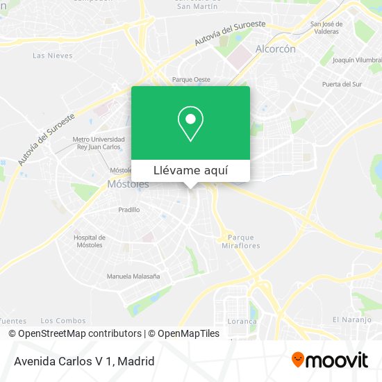 Mapa Avenida Carlos V 1